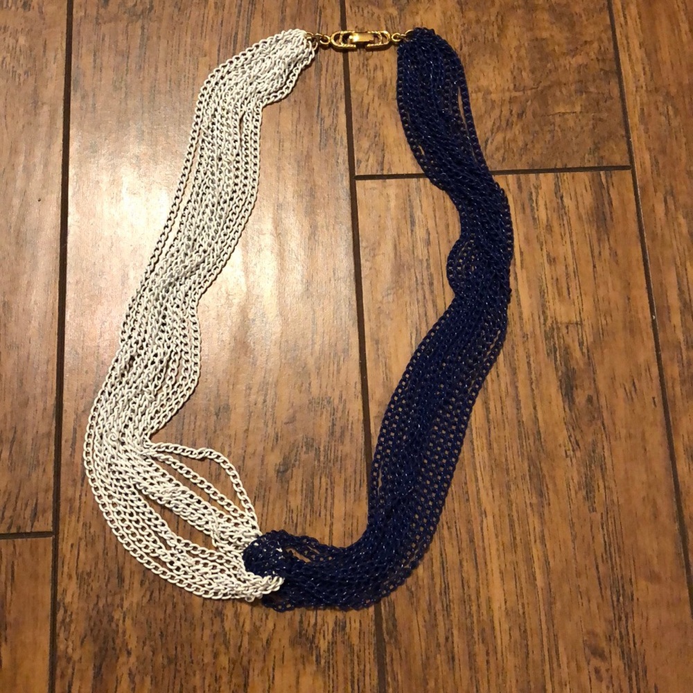 Vintage blue/white necklace!